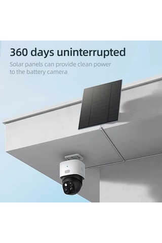 Xuweiwei Güvenlik Kamerası İçin 4w 1 Paket Güneş Paneli Şarj Edilebilir Kamera Type-c Arayüz 360 Derece Ayarlanabilir Açık Hava