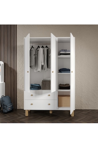 Bohem Cocuk Odası Takımı Yavrulu Tamamı Mdf Beyaz