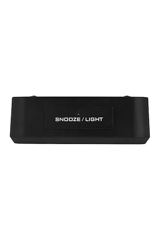Dekoratif Dijital Alarmlı Saat, 12/24 Dönüştürme Gece Görüşlü Yatak Başucu Saati Masa Saati Led Ekran Pilli Çalar Saat 13 X 4.5x 7.5cm Siyah Diğer