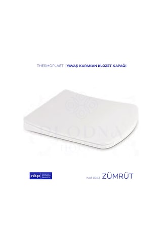 Kare Yavaş Kapanan Klozet Kapağı Zümrüt