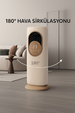 Taşınabilir Ev Tipi Sıcak Üfleme Isıtıcı 180 Hava Sirkülasyonu,
