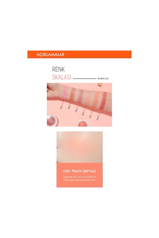 Missha A'PIEU Juicy-Pang Jelly Blusher Meyve Tonlarında Doğal Görünümlü Jel Allık CR01