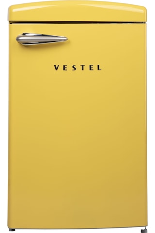 Vestel Retro SB14111 122 L Statik Buzdolabı Sarı