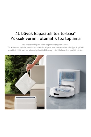 Xiaomi Robot Vacuum H40 Akıllı Robot Süpürge + Mop 10000pa (Xiaomi Türkiye Garantili)