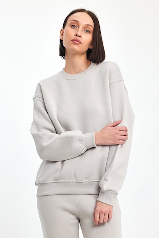Odda Kadın Bisiklet Yaka Şardonlu Sweatshirt Gri