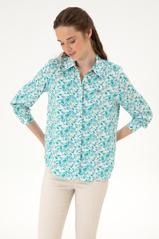 U.s. Polo Assn. Kadın Mint Gömlek Desenli 50299289-vr090 Mint