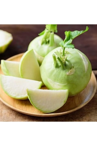 Agrodal Tarım Yerli Doğal Kohlrabi Yer Lahanası Cehennem Topuzu Yeşil Alabaş Turpu 100 Adet Tohum