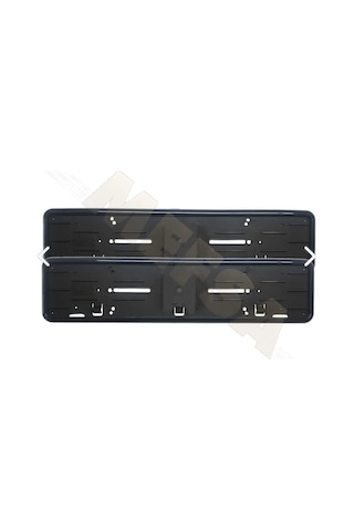 MEFSA PLASTİK PLAKALIK PARLAK SİYAH ÇERÇEVELİ (2 ADET)