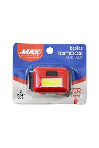Pilli 3w Cob Led Kafa Lambası Fener 3-kademe Işık Ayarı- Flaşör 4.5v 120lümen Bx40