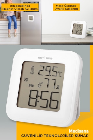 Medisana 60082 Odaiçi Termometre Nem Ölçer