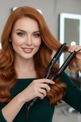 Volemı V-0114 Profesyonel Saç Maşası Color Care, 5x Renk Koruma, Keratin Yağlı Seramik Kaplama Dijital Isı Ayarlı Maşa