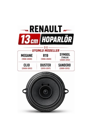 Renault Clio 3 Kangoo Megane 2 Symbol Thalia Uyumlu 13 Cm. Hoparlör 1 Adet Fiyatıdır. 281567910r