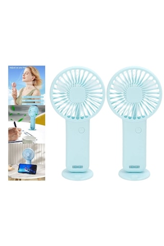 Mini Fan,şarjlı El Vantilatörü Usb Özellikli 19cm