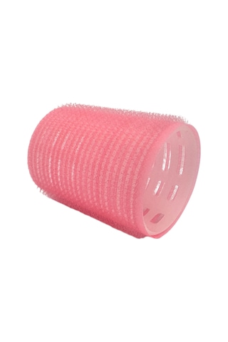 Croc 4lü Orta Boy Plastik Bigudi Pembe Cb22 - Cırtlı Yapışkanlı Saç Bigudisi Pembe