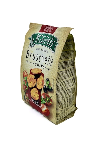Maretti Bruschette Domates, Maretti Bruschette Domates, Zeytin Ve Kekik Aromalı Kızartılmış Ekmek Cips 140 Gr Xxl Boy 2 Adet