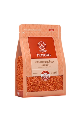 Hasata Kırmızı Mercimek Mardin 2 Kg X 2 Adet