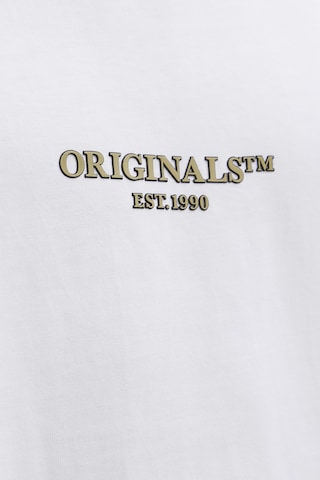 Jack & Jones Erkek Jorıslıngton Bisiklet Yaka Kısa Kollu %100 Pamuk T-shirt 12273157 Beyaz Beyaz