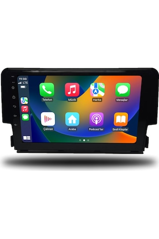 Avaydel Honda Civic FC5 Android Carplay Multimedya 2016-2020 8GB RAM + 128GB Hafıza + 4 Çekirdek