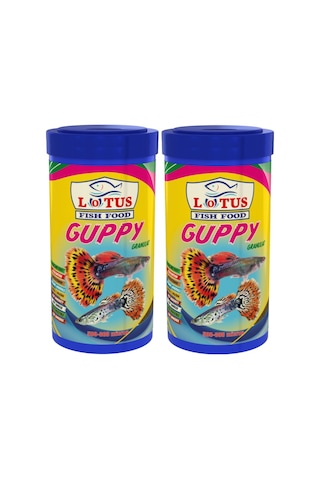 Lotus Guppy Ganulat 500 ML Lepistes Tropikal Balık Yemi