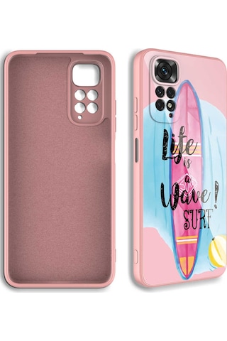 Xiaomi Redmi Note 11s Global Kılıf Kamera Korumalı Desenli Sert Silikon Zore Epoksi Kapak NO1