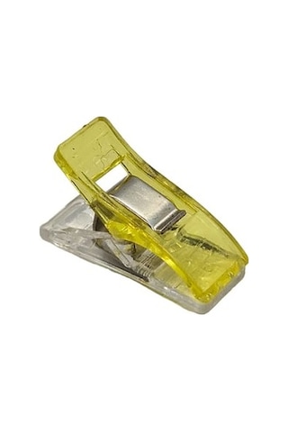 Fdm Mini Plastik Maşa 27mm Kumaş Mandalı Dikiş Nakış Kağıt Sıkıştırma Maşası 5 Adet