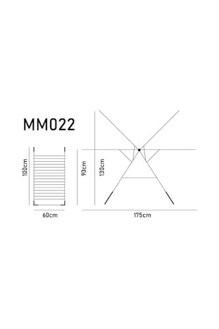Devecioğlu Harbinger MM022 Comfort Kalın Borulu Çamaşır Kurutma Askılığı Gri