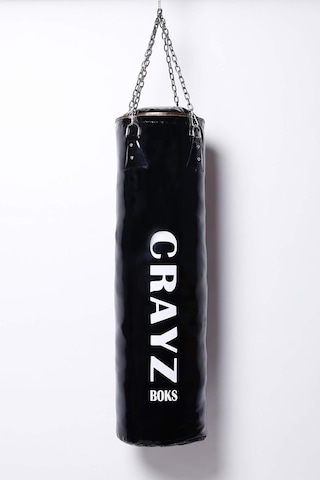 Crayz Boks Kum Torbası Boks Eldiveni Set Orta Boy 100x30 Askı Aparatı Siyah Çok Renkli