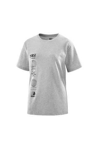 Salomon Logo Combo Ss Tee W Heather Grey T-shırt Lc2232900 001