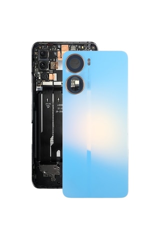 Cbtx Zte Blade V40 Tasarım Pil Arka Kapağı Uyumlu Mavi