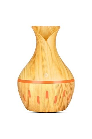 Ruicoo "300ml Ahşap Desenli Nemlendirici & Aromaterapi Difüzörü - Sessiz Çalışma, Led Işık, Usb Şarj"