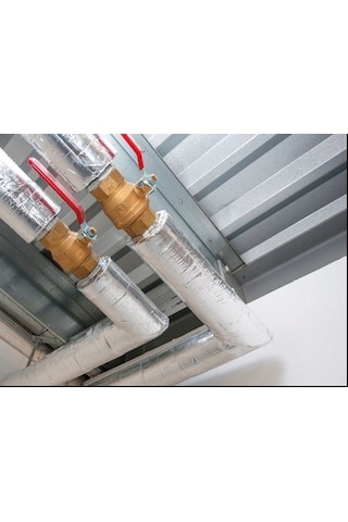 Ygt Ambalaj 2 Metre 42/10 Mm Alüminyum Folyolu İzole Boru Kılıfı