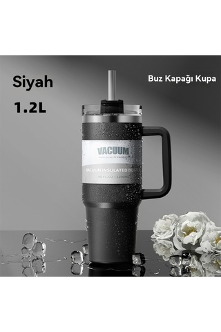 Arabaya Monte 304 Paslanmaz Çelik Isı Ve Soğuk İzolasyonlu Buz Kabı