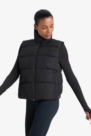Defacto Defactofit Su İtici Regular Fit Fermuarlı Sporcu Su Geçirmez Şişme Yelek E9209ax25aubk81 Siyah