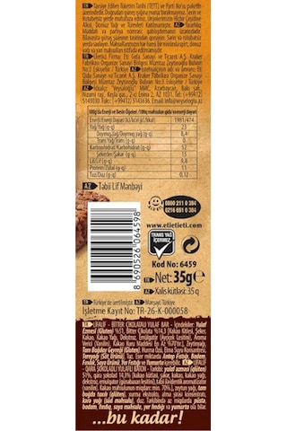 Eti Lifalif Bitter Çikolatalı Yulaf Bar 35 Gr 16 Adet-81