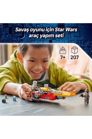 LEGO® Star Wars: The Mandalorian™ Cobb Vanth’ın Hız Motoru 75437 - 7 Yaş ve Üzeri için Minifigür İçeren Oyuncak Yapım Seti (207P)LEGO® Star Wars: The Mandalorian™ Cobb Vanth’ın Hız Motoru 75437 - 7 Yaş ve Üzeri için Minifigür İçeren Oyuncak Yapım Seti (20