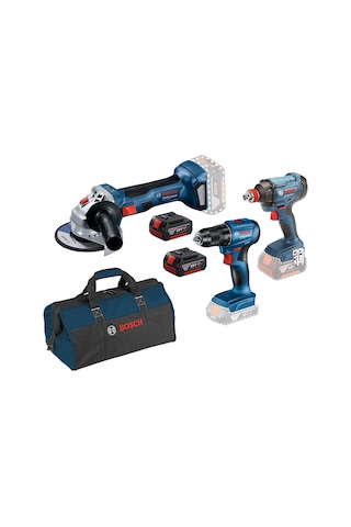 Bosch Gsr 185 + GDX 180 + GWS 180 2x4Ah Akülü Çantalı Vidalama Taşlama Seti - 0615990N3P Bosch Gsr 185 + GDX 180 + GWS 180 2x4Ah Akülü Çantalı Vidalama Taşlama Seti - 0615990N3P