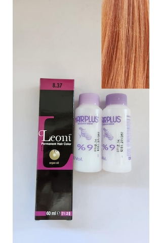 Leoni Profesyonel Saç Boyası 8.37 + Oksidan 2'li