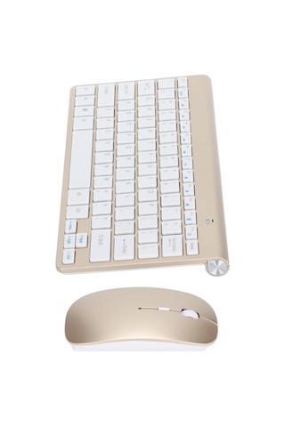Yuntech01 78 Tuşlu 2.4g Kablosuz Klavye Fare Seti, Abs Malzeme, Ergonomik Tasarım, Dirençli, Ev Ve Ofis Kullanıma Uygun, Usb Alıcı Pil Dahil Değil