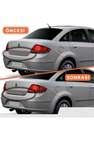 Fiat Linea Sd Krom Bagaj Alt Çıta Paslanmaz Çelik - 2007-2011
