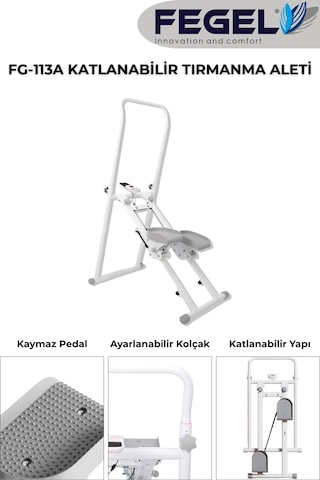 Fg-113a Katlanabilir Tırmanma Aleti Ev Tipi Kardiyo Ve Spor Egzersiz Cihazı