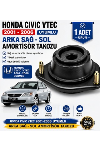 Honda Cıvıc Vtec 2001-2006 Uyumlu Arka Amortisör Takozu 1 Adet