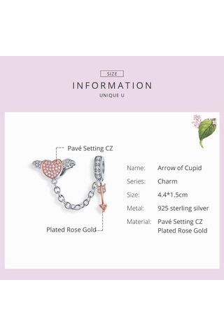 Bamoer 925 Ayar Gümüş Ok Aşk Tanrısı Kalp Kanat Aşk Kolye Zinciri Kadınlar İçin Yılan Takılar Gümüş