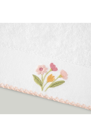 Linens Liana Bambu 50x85 Cm Yüz Havlusu Beyaz 450 G/m²