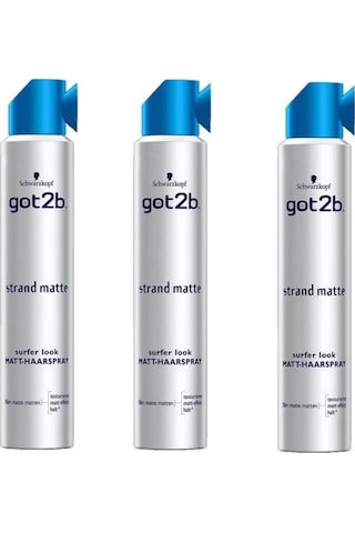 Schwarzkopf Got2b Strand Matte Mat Saç Spreyi 3 x 200 ML