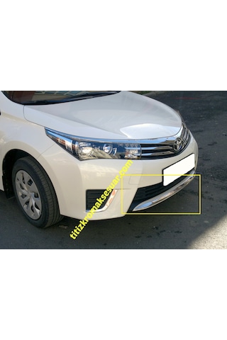 Toyota Corolla Uyumlu 2013-2014 Krom Ön Tampon Altı Çıtası Aksesuarı