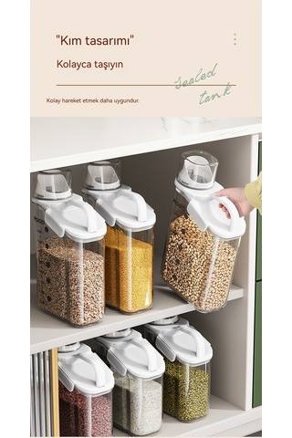 Neme Dayanıklı Mühürlü Tahıl Kutuları-yeşil