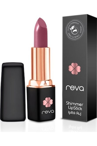 Reva Shimmer Lipstick Clean Formula Ruj Wild Rose