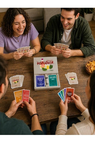 Hangover İngilizce Yazılı Yetişkin Parti Oyunu Eğlenceli Sohbet & Icebreaker Kart Oyunu, Arkadaş Ve Çiftler İçin