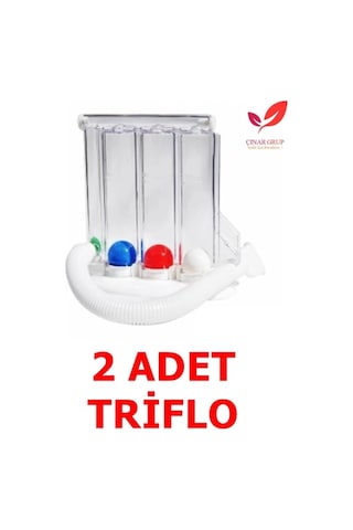 Triflo Solunum Egzersiz Cihazı Nefes Egzersiz Aleti 3 Top 2 Adet