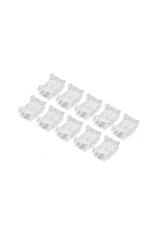 Ximistore9 10 Adet 3pin 10mm Cob Led Şerit Bağlayıcı - Kaynağımsız, Pc Malzeme, Sorunsuz Bağlantı, Ev/ofis Uygun